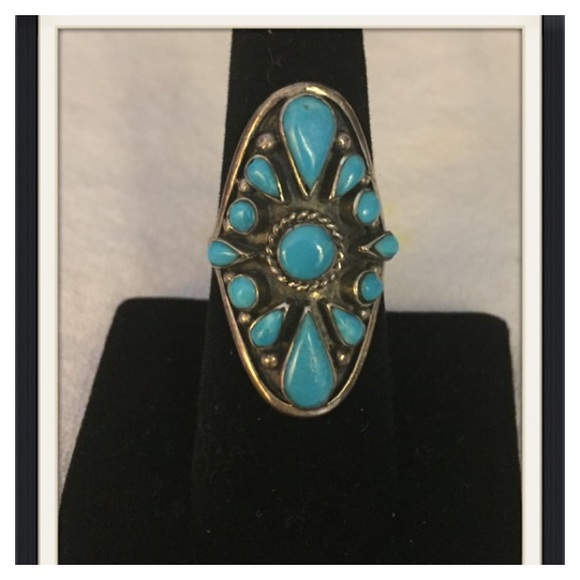 😎Vintage Turquoise Ring - Picture 3 of 6